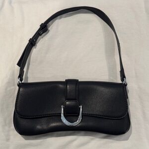 Rachel Zoe Black Leather Shoulder Bag